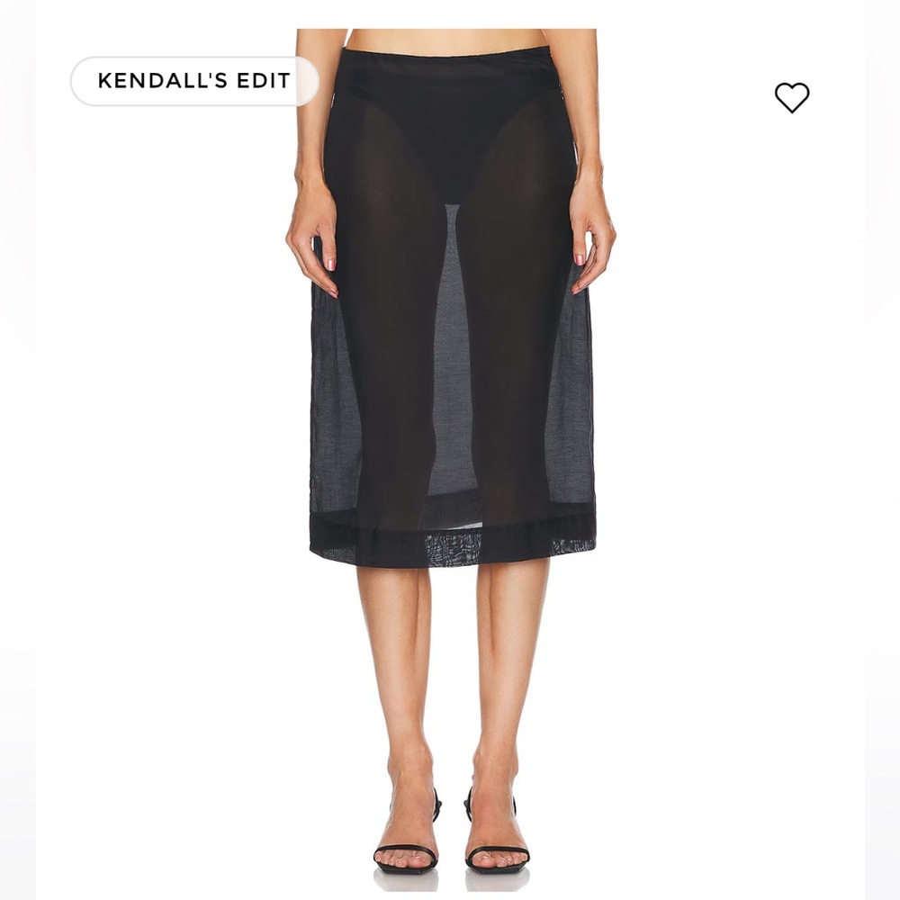 L'ACADEMIE by Marianna Gabin Silk Midi Skirt
